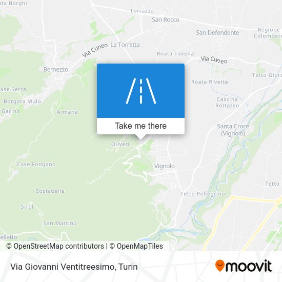 Via Giovanni Ventitreesimo map
