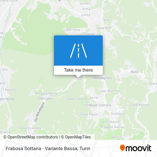 Frabosa Sottana - Variante Bassa map