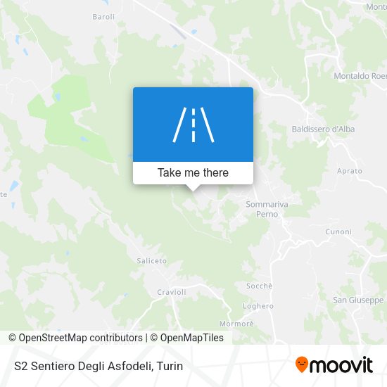 S2 Sentiero Degli Asfodeli map