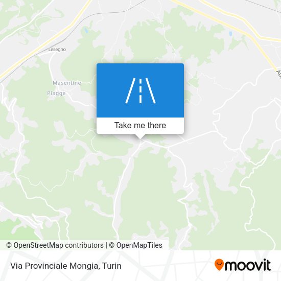 Via Provinciale Mongia map