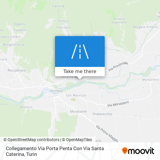 Collegamento Via Porta Penta Con Via Santa Caterina map