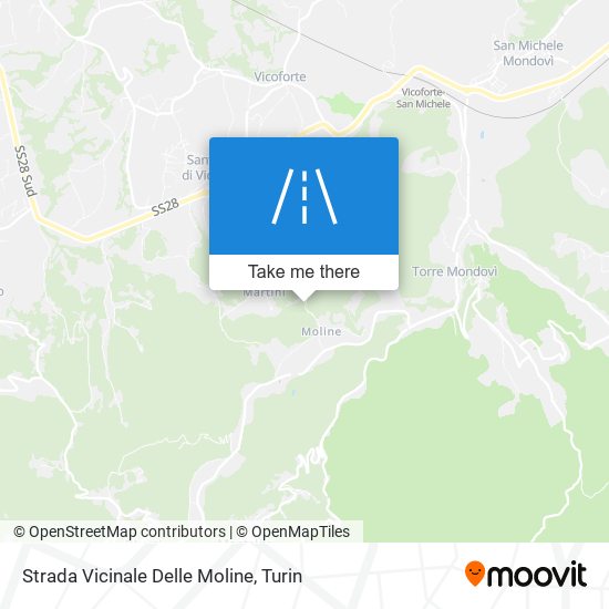 Strada Vicinale Delle Moline map