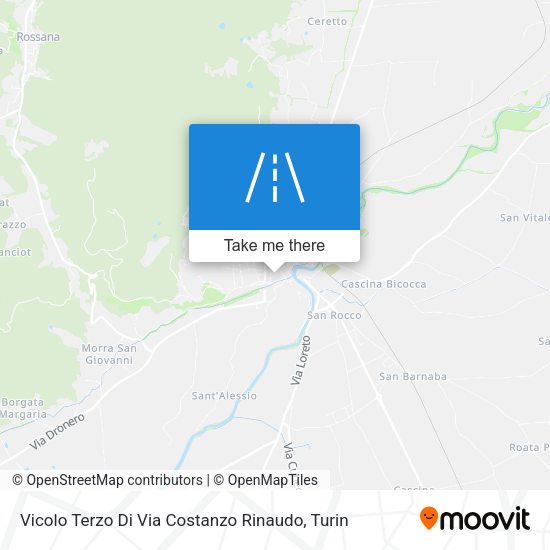 Vicolo Terzo Di Via Costanzo Rinaudo map