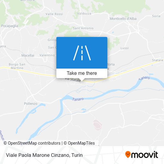 Viale Paola Marone Cinzano map