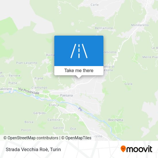 Strada Vecchia Roè map