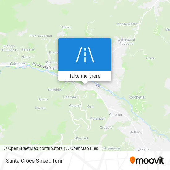 Santa Croce Street map