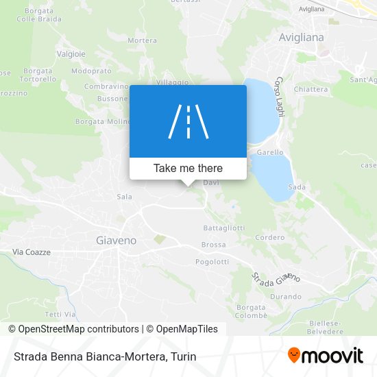 Strada Benna Bianca-Mortera map