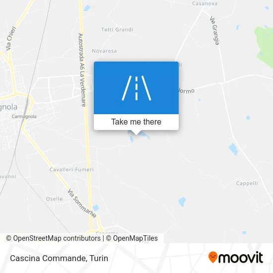 Cascina Commande map