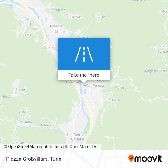 Piazza Großvillars map