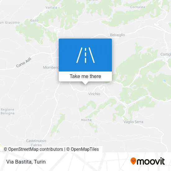 Via Bastita map