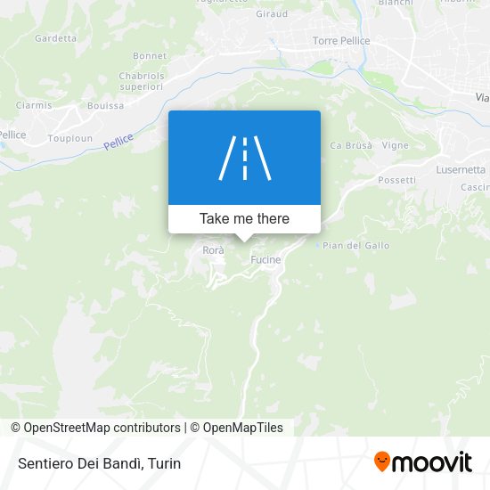 Sentiero Dei Bandì map
