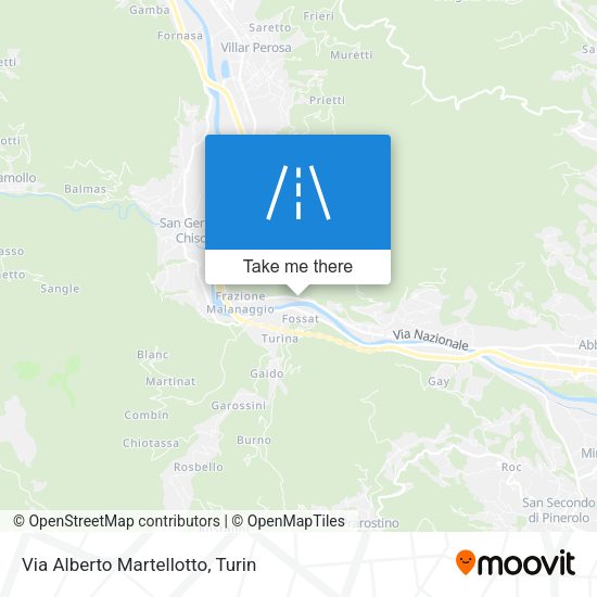 Via Alberto Martellotto map