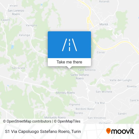 S1 Via Capoluogo Sstefano Roero map