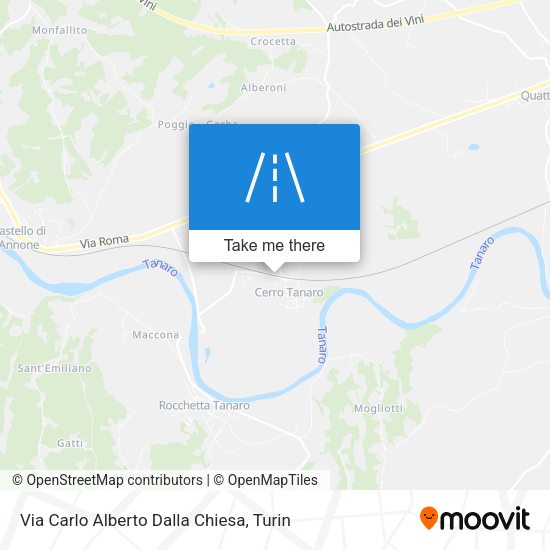 Via Carlo Alberto Dalla Chiesa map