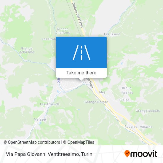 Via Papa Giovanni Ventitreesimo map