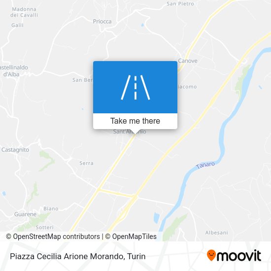 Piazza Cecilia Arione Morando map