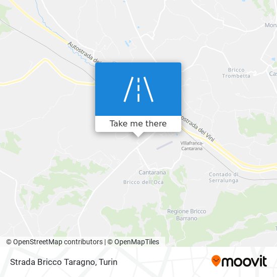 Strada Bricco Taragno map