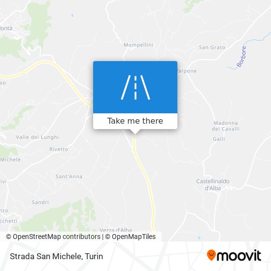 Strada San Michele map