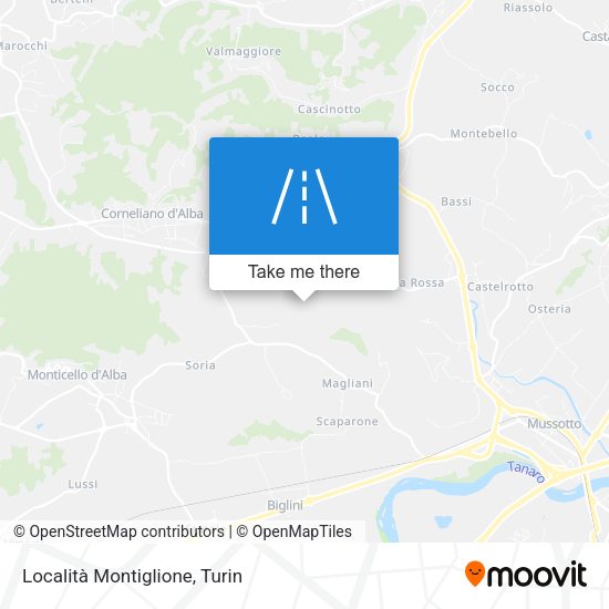 Località Montiglione map