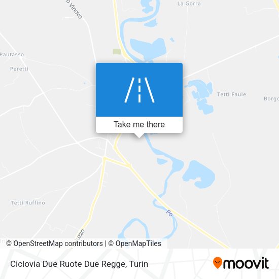 Ciclovia Due Ruote Due Regge map