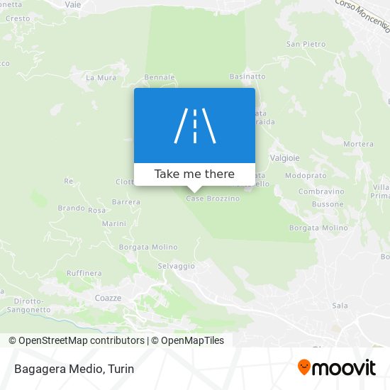 Bagagera Medio map