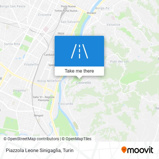 Piazzola Leone Sinigaglia map