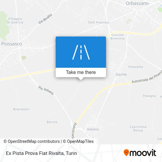 Ex Pista Prova Fiat Rivalta map