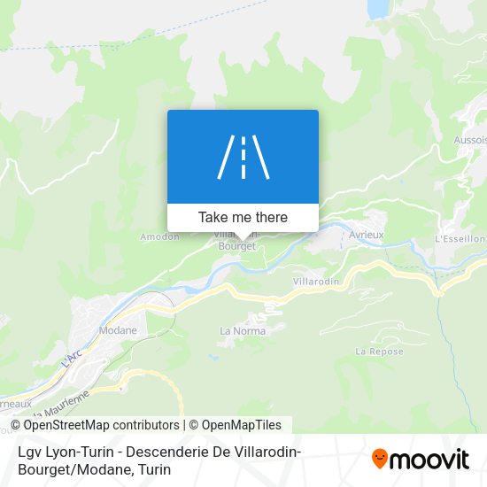 Lgv Lyon-Turin - Descenderie De Villarodin-Bourget / Modane map