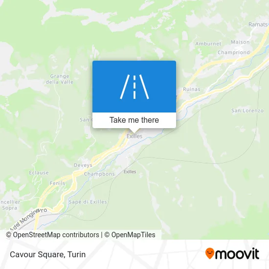 Cavour Square map