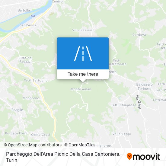 Parcheggio Dell'Area Picnic Della Casa Cantoniera map