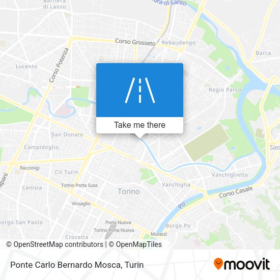 Ponte Carlo Bernardo Mosca map