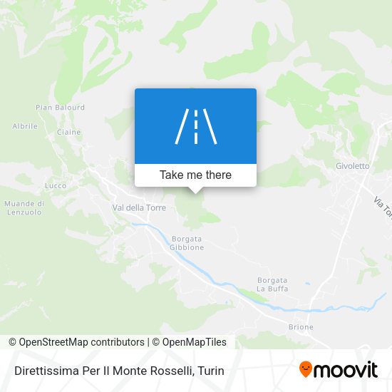 Direttissima Per Il Monte Rosselli map