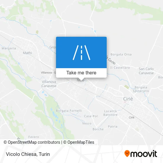 Vicolo Chiesa map