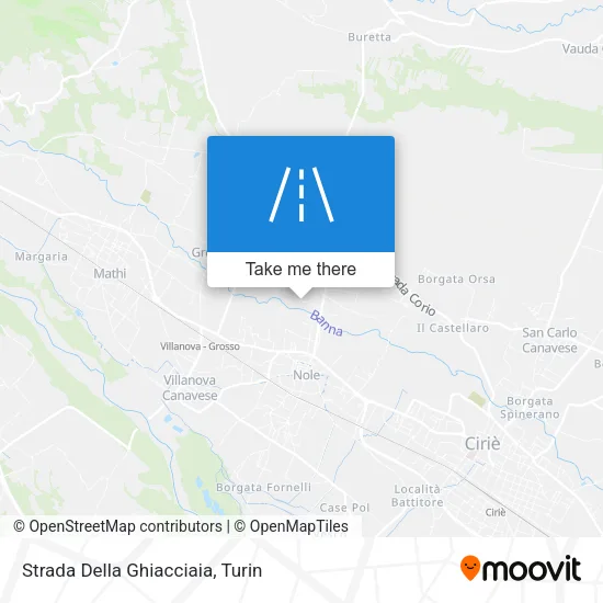 Strada Della Ghiacciaia map