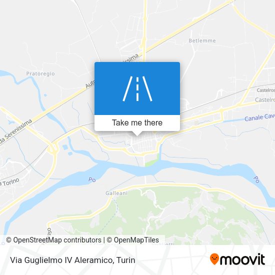 Via Guglielmo IV Aleramico map