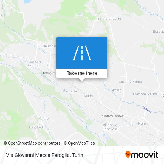 Via Giovanni Mecca Feroglia map