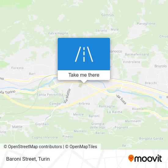 Baroni Street map
