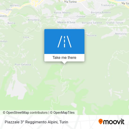 Piazzale 3° Reggimento Alpini map