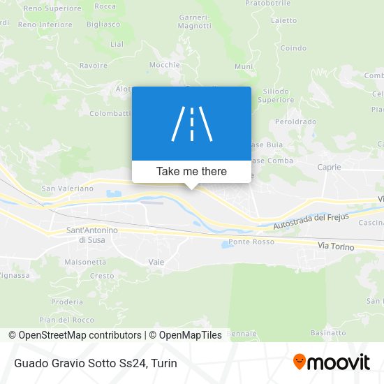 Guado Gravio Sotto Ss24 map