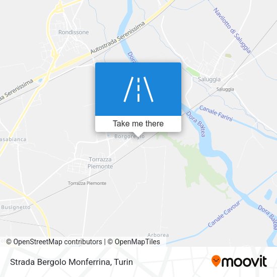 Strada Bergolo Monferrina map