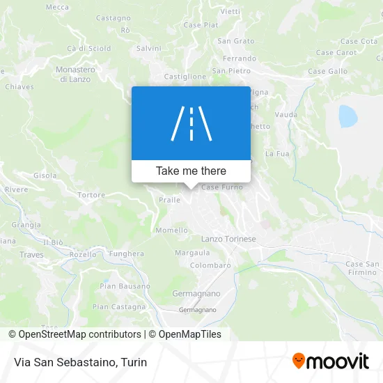 Via San Sebastaino map