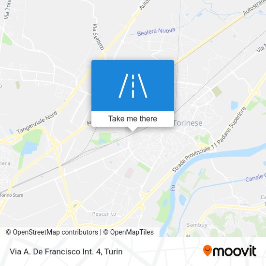 Via A. De Francisco Int. 4 map