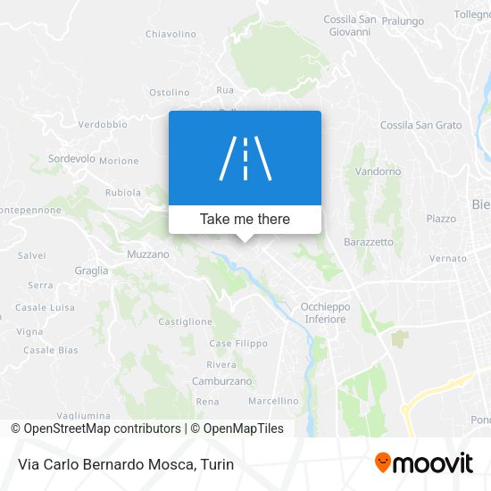 Via Carlo Bernardo Mosca map