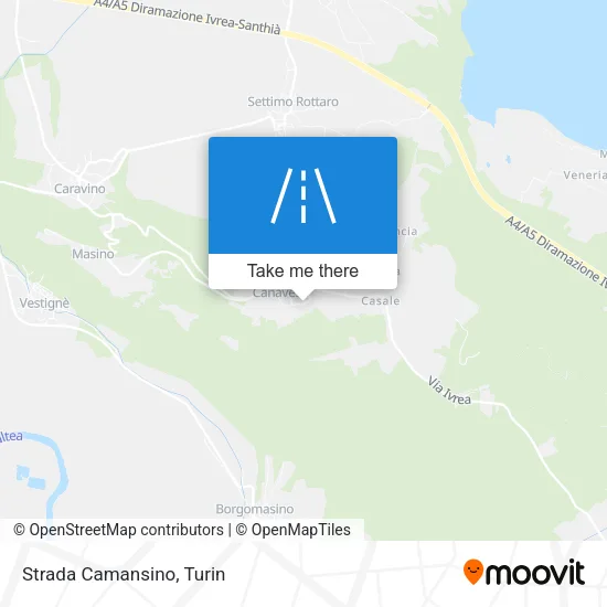 Strada Camansino map