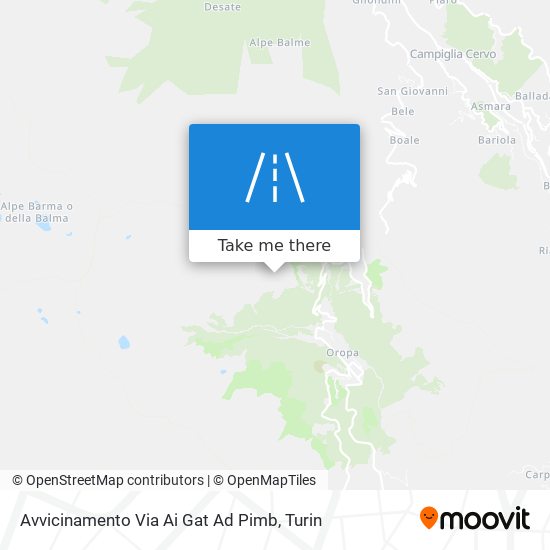 Avvicinamento Via Ai Gat Ad Pimb map