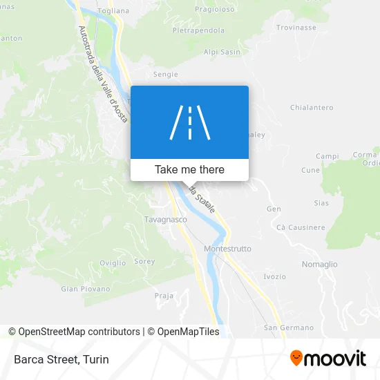 Via Barca map