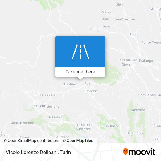 Vicolo Lorenzo Delleani map