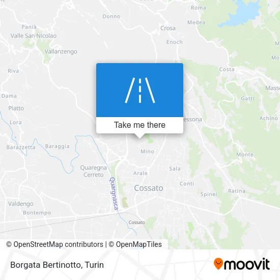 Borgata Bertinotto map