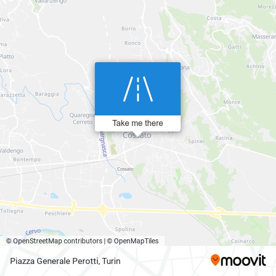 Piazza Generale Perotti map