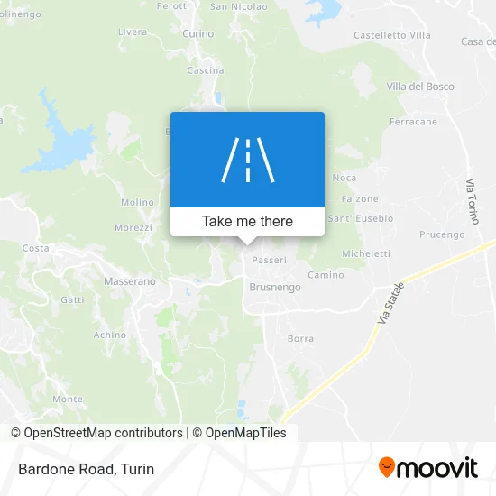 Bardone Road map